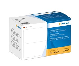 Papir, Fotopapir & Etiketter - HERMA Franking labels - 1000 label(s) - 163 x 45 mm - 4319