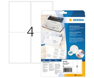 Papir, Fotopapir & Etiketter - HERMA address labels - 80 label(s) - 102 x 148 mm - 4434