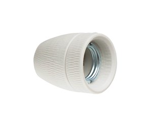 Tilbehør (fester, stikkontakter osv.) - Gripo Socket Porcelain E27, White - 5709119075934