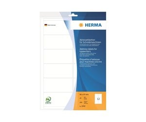 Papir, Fotopapir & Etiketter - HERMA address labels - 240 label(s) - 94 x 47 mm - 4432