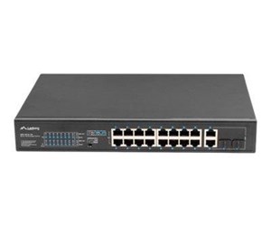 Switch/splitter - Lanberg RSFE-16P-2C-150 - switch - 16 ports - unmanaged - rack-mountable - RSFE-16P-2C-150