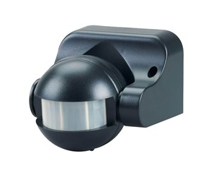 Bevegelsessensorer og skumringsbrytere - Gripo Motion sensor 180° IP44, Black - 5709119110352