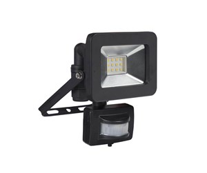 Lamper - Gripo Floodlight LED 10W with Quick Connector + sensor, Black - 5711804019963