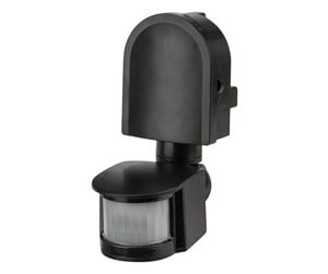 Bevegelsessensorer og skumringsbrytere - Gripo Motion sensor 180° 1200W IP44, Black - 5709119010393