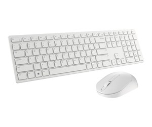 Tastatur - Dell Pro Wireless Keyboard & Mouse (US International Layout) - Tastatur & Mussett - Universal - Hvit - KM5221W-WH-INT