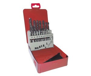 Bormaskin & Bits - VOLTAGE Twist Drill Set HSS-R Ø1.0-10.0x0.5 mm / 19 pcs. - 5704587020424