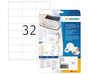 Papir, Fotopapir & Etiketter - HERMA address labels - matte - 480 label(s) - 70 x 36 mm - 4443