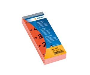 Dekorasjon - HERMA decoration adhesive - 2.8 x 5.6 cm - 100 sheets - red - paper - 4892