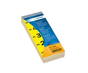 Dekorasjon - HERMA decoration adhesive - 2.8 x 5.6 cm - yellow - paper - 4891