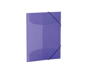 Mapper & Ordrebrett - HERMA Elasticated folder A4 PP translucent violet - 19581