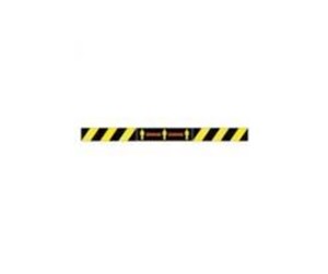 Papir, Fotopapir & Etiketter - HERMA Floor marking: Please keep distance with pictogram 29.7 x 7 cm self-adhesive removable - 12919