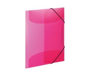 Mapper & Ordrebrett - HERMA 3-flap folder - for A3 - translucent pink - 19517