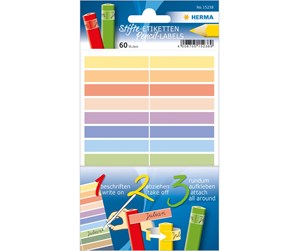 Papir, Fotopapir & Etiketter - HERMA Pencil labels as name stickers for coloured pencils 10 x 46 mm self-adhesive - 15238