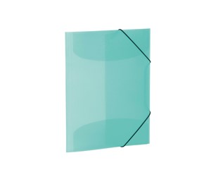 Mapper & Ordrebrett - HERMA Elasticated folder A3 PP translucent turquoise - 19584