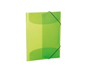 Mapper & Ordrebrett - HERMA Elasticated folder A3 PP translucent light green - 19520