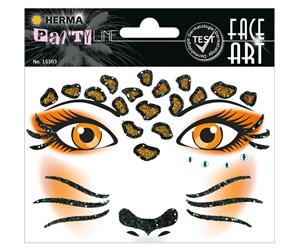 Kostymer - HERMA Face Art Sticker Leopard - 15303