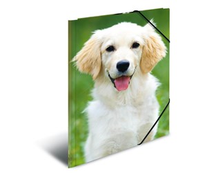 Mapper & Ordrebrett - HERMA Elasticated folder A3 PP Dogs - 7144