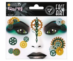 Kostymer - HERMA Face Art Sticker Steampunk Marie - 15439