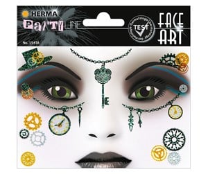 Kostymer - HERMA Face Art Sticker Steampunk Amelia - 15438