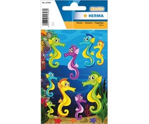 Hobbyartikler - HERMA Stickers seahorse luminous - 15398