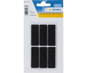 Skrivebordstilbehør - HERMA Protectiv feltpads black 15 x 45 mm - 15187