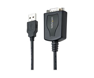 Nettverksadapter - StarTech.com 3ft (1m) USB to Serial Cable with COM Port Retention DB9 Male RS232 to USB Converter - 1P3FPC-USB-SERIAL