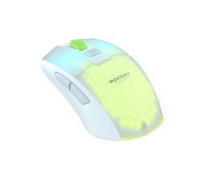 Mus - ROCCAT Burst Pro Air - White - Gaming mus - Optisk - 6 - Hvit med RGB lys - ROC-11-436