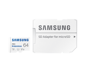 Minnekort - Samsung PRO Endurance microSD/SD - 100MB/s - 64GB - MB-MJ64KA/EU