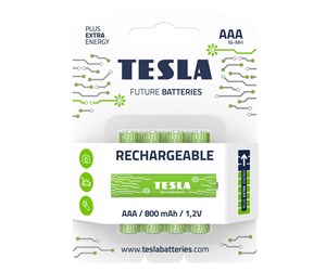 Batteri - TESLA Rechargeable battery AAA LR03 800 Mah (4 pcs.) - 8594183392295