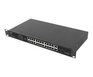 Switch/splitter - Lanberg RSFE-24P-2C-360 - switch - 24 ports - unmanaged - rack-mountable - RSFE-24P-2C-360