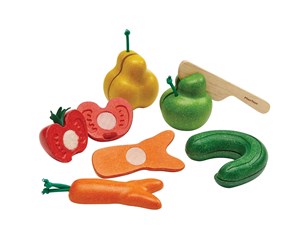 Babyleker - PLANTOYS Deforme Frugter og Grøntsager - PT-3495