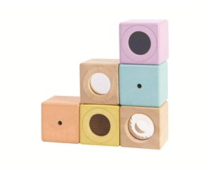 Babyleker - PLANTOYS Aktivitetsklodser - pastel - PT-5257