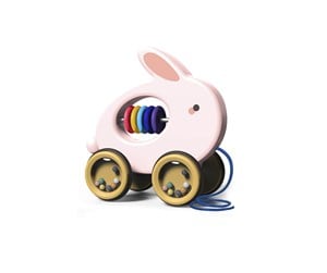 Babyleker - Scandinavian Baby Products Pull Along Rabbit - SBP-01766