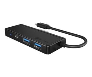 USB-hub - RaidSonic ICY BOX IB-HUB1423CR-C3 USB-hub - Svart - 60796