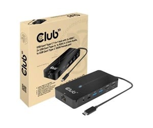 Dokkingstasjon - Club 3D CSV-1595 - docking station - USB-C 3.2 Gen 1 - 2 x HDMI - GigE - CSV-1595