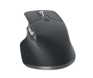 Mus - Logitech MX Master 3S Performance Wireless Mouse - Graphite - Ergonomisk mus - Optisk - 7 - Svart - 910-006559