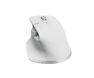 Mus - Logitech MX Master 3S Performance Wireless Mouse - Pale Grey - Ergonomisk mus - Laser - 7 - Hvit - 910-006560