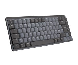 Tastatur - Logitech MX Mechanical Mini Minimalist Wireless Illuminated Performance Keyboard Graphite - Linear - ND - Tastatur - Nordisk - Svart - 920-010777