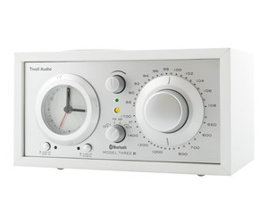 DAB, nettverks- og klokkeradio - Tivoli Audio Model Three BT - AM/FM - Hvit - M3USBTWHT