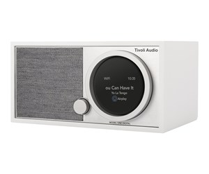 DAB, nettverks- og klokkeradio - Tivoli Audio ART Model ONE Digital + Gen2 - DAB/DAB+/AM/FM - Sølv - M1DP2WHT