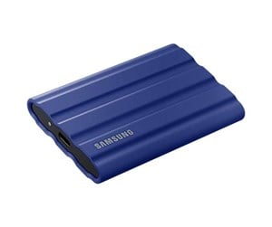 SSD - Samsung Portable SSD T7 Shield - 1TB - Blå - Ekstern SSD - USB 3.2 Gen 2 - MU-PE1T0R/EU