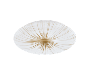 Lamper - EGLO NIEVES plafond Ø41 cm 19.5W LED 2300 lm white/gold - 900499