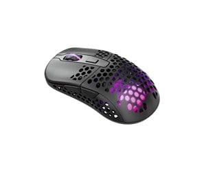 Mus - Xtrfy M42 Wireless RGB - Black - Gaming mus - Optisk - 6 - Svart med RGB-lys - M42W-RGB-BLACK