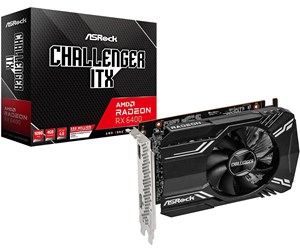 Grafikkort - ASRock Radeon RX 6400 Challenger ITX - 4GB GDDR6 RAM - Grafikkort - 90-GA3CZZ-00UANF