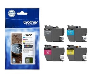 Printertilbehør blekk/toner - Brother LC 422 Multipack - Blekkpatron Blå - LC422VALDR