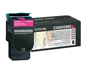 Printertilbehør blekk/toner - Lexmark C540 C543 C544 X543 X544 toner cartrid - Laser toner Rød - C540H2MG