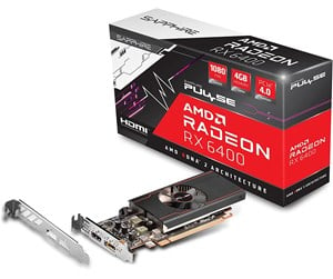 Grafikkort - Sapphire Radeon RX 6400 Pulse - 4GB GDDR6 RAM - Grafikkort - 11315-01-20G