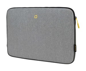 Veske/Hylster/Sekk til bærbar PC - Dicota Skin FLOW 14" Laptop Sleeve Grey/Yellow - D31743