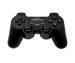 Spill - Tilbehør - Esperanza EG106 GamePad PS2/PS3/PC USB Corsair Black - Controller - PC - EG106