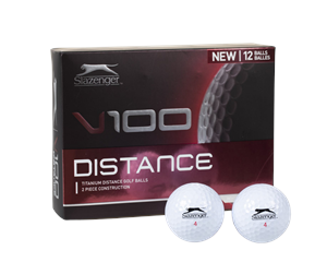 Sport & Fitness - Slazenger V100 Distance Golfballs 12 Pack - White - SL87505901ONE SIZE